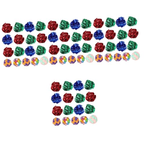 Yardwe 100 STK Plüschspielzeugball Crinkle-Ball für Katzen Geräuschspielzeug katzenspielzeug Spielzeuge Knisterbälle klein Jagdbälle für Katze Haustier Film Spielzeugkatze Spur Katzenball Yardwe 100 STK Plüschspielzeugball Crinkle-Ball für Katzen Geräuschspielzeug katzenspielzeug Spielzeuge Knisterbälle klein Jagdbälle für Katze Haustier Film Spielzeugkatze Spur Katzenball von Yardwe
