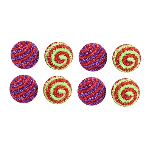 Yardwe 10stücke Katzen Glitter Bälle Interaktive Katzen Spielzeuge Aus Wolle Zufällige Farben Für Katzenspiel Und Beschäftigung Fördert Vertrauen Und Bindung Zwischen Tier Und von Yardwe
