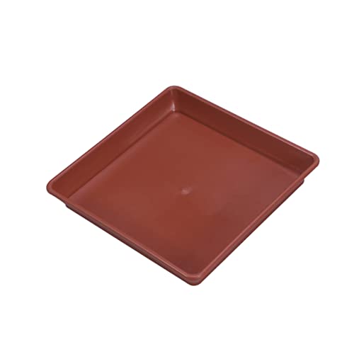 Yardwe 10Stücke Quadratische Blumentopf Untersetzer Robuste und Langlebige Harztabletts für Indoor und Outdoor Pflanzenpflege für Bonsaibäume von Yardwe