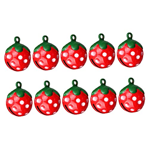 Yardwe 10stücke Teiliges Pet Glöckchen Erdbeerform Lustige Halsbandzubehör Für Hunde Und Katzen Langlebig Und Leicht Anbringbar Für Täglichen Gebrauch Yardwe 10stücke Teiliges Pet Glöckchen Erdbeerform Lustige Halsbandzubehör Für Hunde Und Katzen Langlebig Und Leicht Anbringbar Für Täglichen Gebrauch von Yardwe
