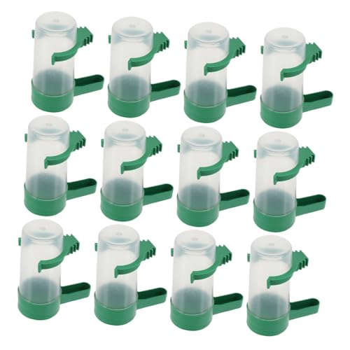 Yardwe 12stücke Automatischer Wasserspender Für Vögel Trinkflasche Und Futterspender Für Käfige Für Wellensittiche Papageien Und Tauben Robustem Einfach Zu Reinigen Und Große von Yardwe