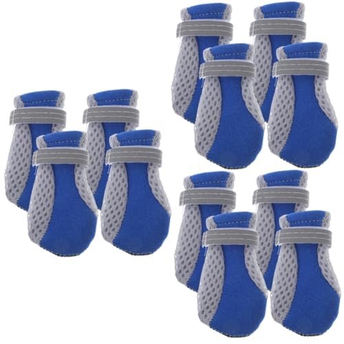 Yardwe 12 STK Mesh-Schuhe für Welpen rutschfeste Schuhe Welpenhaustierschuhe Katzenschuhe Gittergewebe Schuhe mit weichen Sohlen Schutzschuhe Netzschuhe Hundeschuhe Yardwe 12 STK Mesh-Schuhe für Welpen rutschfeste Schuhe Welpenhaustierschuhe Katzenschuhe Gittergewebe Schuhe mit weichen Sohlen Schutzschuhe Netzschuhe Hundeschuhe von Yardwe