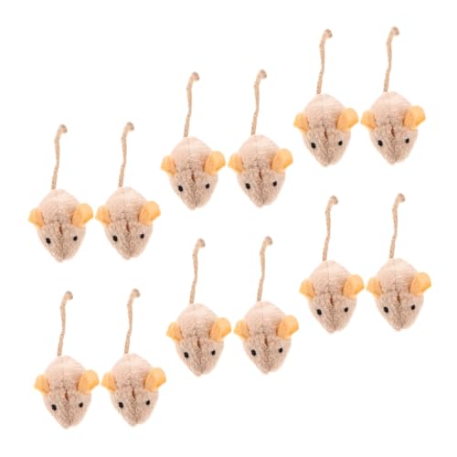 Yardwe 12pcs Katze Mäuse Spielzeug Plüsch Interaktive Für Indoor Katzen Zahnen Kauen Spielzeug Yardwe 12pcs Katze Mäuse Spielzeug Plüsch Interaktive Für Indoor Katzen Zahnen Kauen Spielzeug von Yardwe