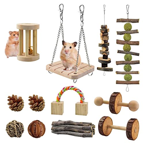 Yardwe 12stücke Spielzeug Für Hamster Aus Holz Haustierspielzeug Kauspielzeug Für Ratten Und Hamster Backenzahnspielzeug Für Kleintiere Geeignet Für Rennmäuse Mäuse Und Papageien Yardwe 12stücke Spielzeug Für Hamster Aus Holz Haustierspielzeug Kauspielzeug Für Ratten Und Hamster Backenzahnspielzeug Für Kleintiere Geeignet Für Rennmäuse Mäuse Und Papageien von Yardwe