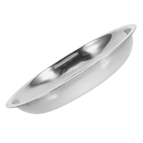 Yardwe 14pcs Edelstahl Katze Und Hundefutter Schalen Flache Haustierschale Metall -Lebensmittel -wasserschale Für Kleine Hunde Und Katzen von Yardwe