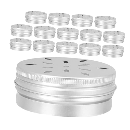 Yardwe 15 Stück Duftbox für Hundetraining Hundeduft -Trainingsausrüstung Geruchstrainingsset für Hunde Hundeduftdosen aus Metall Hundenasenarbeitsdosen Hundezubehör Aluminium Silber von Yardwe