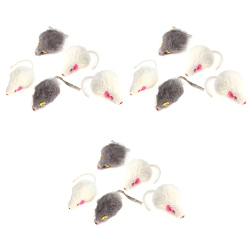 Yardwe 15 Stück Plüschmaus-Katzenspielzeug - Realistische Mäuse - Interessantes Spielzeug Für Katzen Und Hunde Zufällige Farbe Yardwe 15 Stück Plüschmaus-Katzenspielzeug - Realistische Mäuse - Interessantes Spielzeug Für Katzen Und Hunde Zufällige Farbe von Yardwe