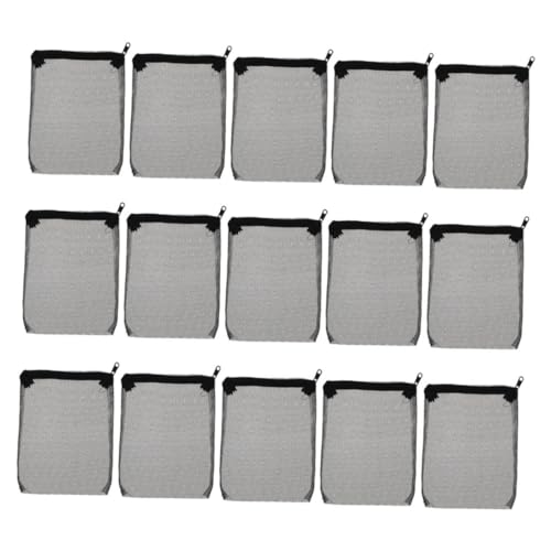Yardwe 15 Stück Zipper Filter Medien Tasche aus Polyester für Fischbecken Netzbeutel für und Granulatfiltermedien Optimale Wasserqualität und von Yardwe