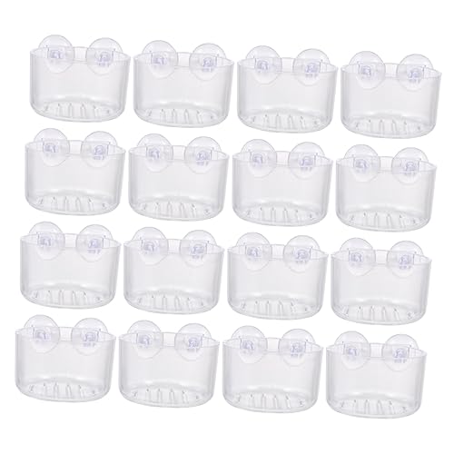 Yardwe 16pcs Fischtank Futtermittel Feeder Aquarium Fisch Fütterungstassen Blutwurmbehälter von Yardwe