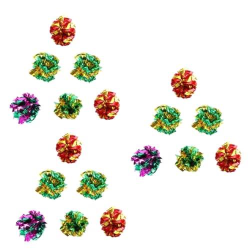 Yardwe 18stücke Crinkle Bälle Für Katzen Interaktive Katzenspielzeuge Mit Geräusch Für Kätzchen Und Katzen Leicht Und Für Spiel Und von Yardwe