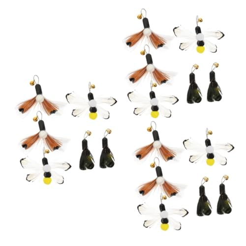 Yardwe 18stücke Katzenangel Ersatzköpfe Interaktive Katzenspielzeuge Mit Realistischen Insekten-Designs Für Aktives Spielen Und Bessere Bindung Zu Ihrem Haustier Yardwe 18stücke Katzenangel Ersatzköpfe Interaktive Katzenspielzeuge Mit Realistischen Insekten-Designs Für Aktives Spielen Und Bessere Bindung Zu Ihrem Haustier von Yardwe