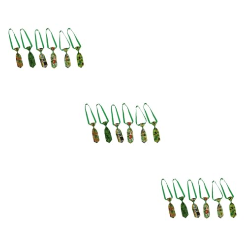 Yardwe 18 STK Haustier Krawatte grüne Fliege Patrick Day Hundefliege Halsband mit Krawatte für Haustiere Hundehalsband mit Krawatte weihnachtsdeko Stoff Krawatte Krawatten bilden binden von Yardwe