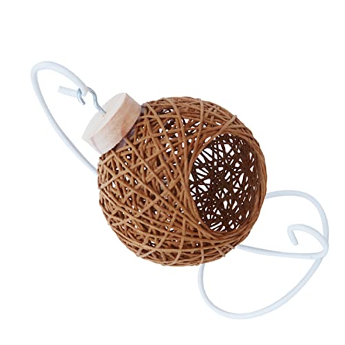 Yardwe 1Pc Kreative Pet Nest Hängematte Roman Hängen Papier Rattan Käfig Für Hamster Gewebt Für Hamster Holz von Yardwe