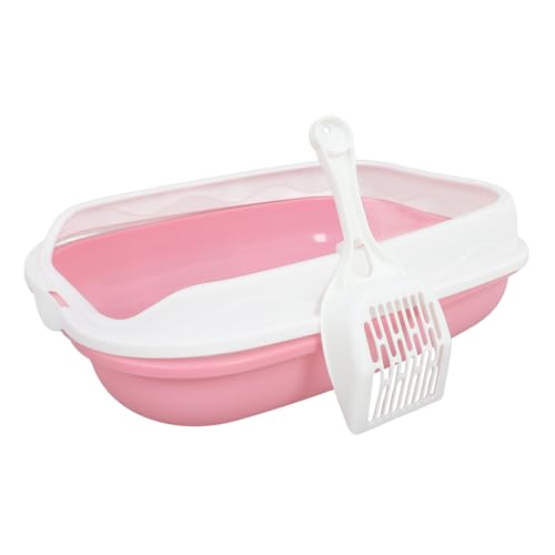 Yardwe 1Satz Halbgeschlossene Katzentoilette für Kätzchen Spritzwassergeschützt Einfach zu Reinigen Geeignet für Katzen Alters Komfortables Design Yardwe 1Satz Halbgeschlossene Katzentoilette für Kätzchen Spritzwassergeschützt Einfach zu Reinigen Geeignet für Katzen Alters Komfortables Design von Yardwe
