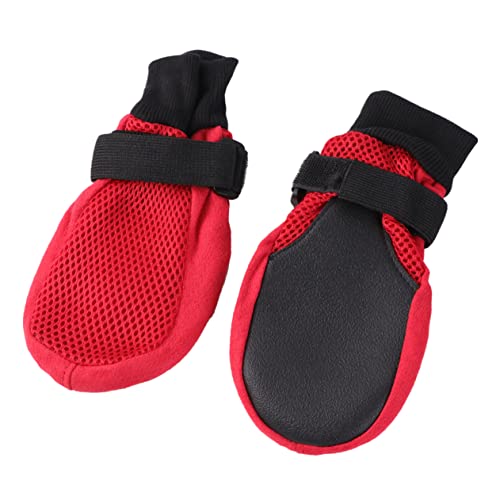 Yardwe 1Satz Hundeschuhe Für Atmungsaktive Hundestiefel Mit Rutschfester Sohle Pfotenschutz Rot Für Outdoor Einsatz Schützt Und Kaltem Yardwe 1Satz Hundeschuhe Für Atmungsaktive Hundestiefel Mit Rutschfester Sohle Pfotenschutz Rot Für Outdoor Einsatz Schützt Und Kaltem von Yardwe