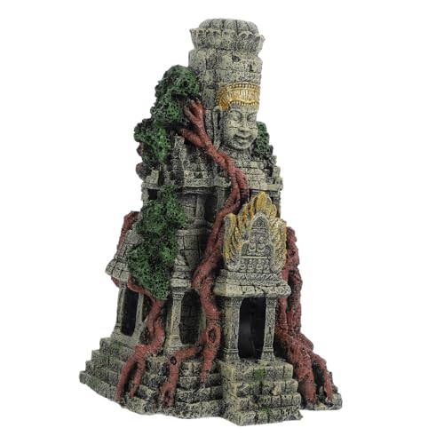 Yardwe Antike Tempel-harzdekoration für Aquarium Aquarium Fischversteck Ornament Yardwe Antike Tempel-harzdekoration für Aquarium Aquarium Fischversteck Ornament von Yardwe