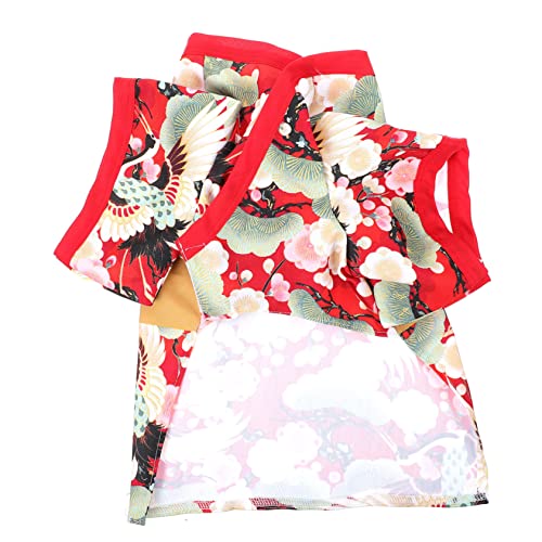 Yardwe 1Stk Kleidung für Haustiere Bowknot-Haustierkostüm japanische Kimonos für Frauen Tier kostüm tierkostüme Kleider Haustierkleidung Hund lustige Kleidung Weihnachten Haustierzubehör von Yardwe