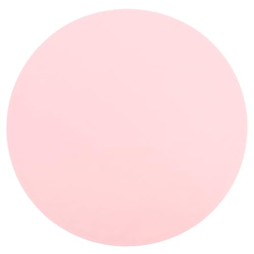 Yardwe 1Stk Tischset zum Füttern von Hunden Hundenapf Katzenfuttermatte rund Teigrollmatte Ofenmatte Hundefutter Sensor Water Proof Anti fouling Haustier Tischset Haustierfuttermatte Rosa von Yardwe