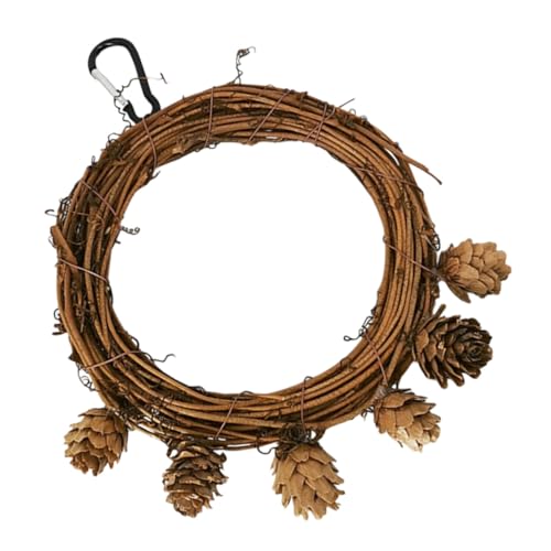 Yardwe 1pc Papagei Schaukel Spielzeug Für Papageien Nymphensittiche Dekorative Hängende Schaukel Kauen Spielzeug Für Vögel Ziervögel Spielzeug von Yardwe