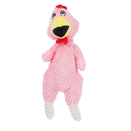 Yardwe 1Stk quietschen Haustier Hundenapf Fasan flattern chew Toy Anti bite Soft Toy hundeartikel gartenrechen Hund beißt Küken zahnendes Küken Hund Küken Plüsch Rosa von Yardwe