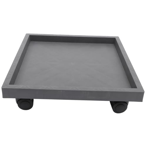 Yardwe 1Stück Beweglicher Pflanzerstand Mit Rädern Robuster Blumentopfablage Für Garten Und Terrasse Modell Graue Zur Einfachen Pflanzenmobilität Vermeidung von Yardwe