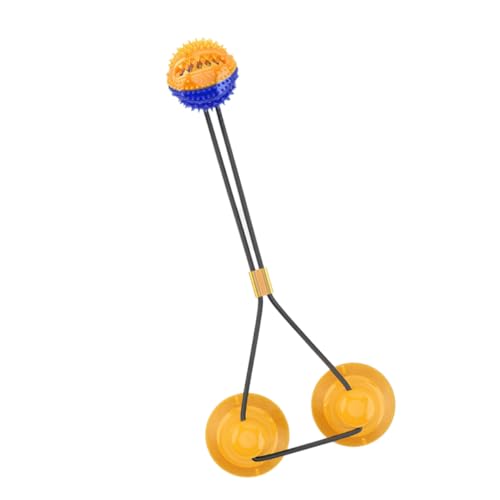 Yardwe 1Stück Doppeltem Saugnapf Kordelzug Kauspielzeug Für Beschäftigung Und Zahnpflege Orange Yardwe 1Stück Doppeltem Saugnapf Kordelzug Kauspielzeug Für Beschäftigung Und Zahnpflege Orange von Yardwe