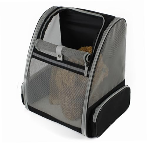 Yardwe Hundetasche Haustier-rucksacktasche Atmungsaktiver Haustier-Rucksack Faltbarer Tragetasche Für Haustiere Für Reisen Im Freien Schwarz von Yardwe