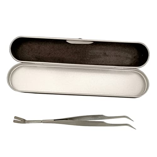 Yardwe Edelstahlclip Für Haustier Pinzette Zur Haustierreinigung Katzenhaarreinigungswerkzeug Robust Und Langlebig Mit Aufbewahrungsbox von Yardwe