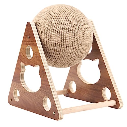 Yardwe Scratch-Resistant Cat Climbing Stand Aus Holz Mit Sisal-Seil Lustiges Kratzspielzeug Für Katzen Krallenwetzen Und Spielen Yardwe Scratch-Resistant Cat Climbing Stand Aus Holz Mit Sisal-Seil Lustiges Kratzspielzeug Für Katzen Krallenwetzen Und Spielen von Yardwe