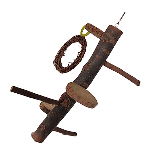 Yardwe Vögel Holz Rack Papagei Modell Spielstand Vogel Spielzeug Für Vögel Und Papageien von Yardwe