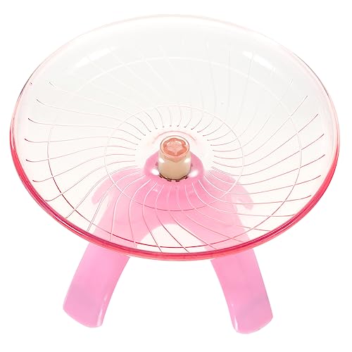 Yardwe Fliegende Untertasse Laufrad Für Kleintiere Pinkes Geräuschloses Trainingsspielzeug Für Hamster Ratten Und Andere Kleine Haustiere Fördert Gesunde Bewegung Und Fitness von Yardwe