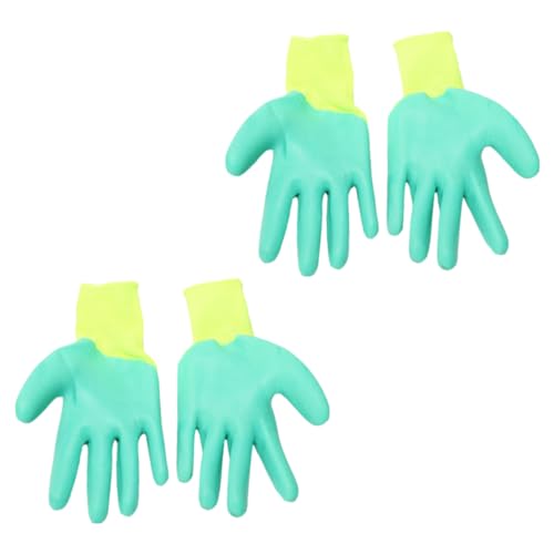 Yardwe 2 Paar Bissfeste Handschuhe für Haustiere Verdickte Schutzhandschuhe aus für Training und Pflege von Kleintieren Anti Biss Handschuhe für Hamster und Haustiere von Yardwe