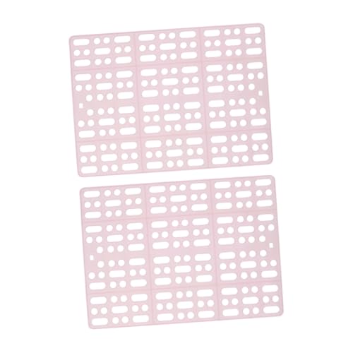 Yardwe 2 STK Haustiermatte Hasen zubehör für den käfig kaninchenstall zubehör PVC-Haustierkäfig Matte Kaninchenkäfig Zubehör PVC-Matte für Haustiere Kaninchen-Fußmatte Rosa von Yardwe