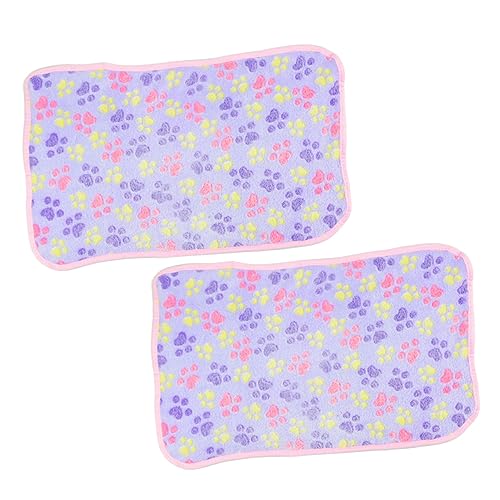 Yardwe 2 STK Hundedecke Ruhekissen waschbare Betteinlage für Haustiere Decken Ratte Animal Polster tierkissen Bodenbelag für Haustiere Ruhematte für Haustiere Korallenvlies Violett Yardwe 2 STK Hundedecke Ruhekissen waschbare Betteinlage für Haustiere Decken Ratte Animal Polster tierkissen Bodenbelag für Haustiere Ruhematte für Haustiere Korallenvlies Violett von Yardwe