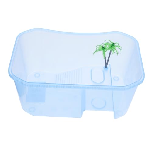 Yardwe 2 STK Mini-Schildkrötenbecken Reptilienzuchtkäfig Reptilien-Wohnbecken Mini Schildkrötenbecken Reptilien Haustierkasten Schildkrötenpanzer Zubehör für Reptilien Plastik Blue Yardwe 2 STK Mini-Schildkrötenbecken Reptilienzuchtkäfig Reptilien-Wohnbecken Mini Schildkrötenbecken Reptilien Haustierkasten Schildkrötenpanzer Zubehör für Reptilien Plastik Blue von Yardwe