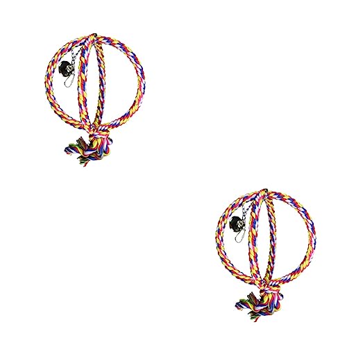 Yardwe 2 Stück Schaukelspielzeug Aus Baumwollseil Für Papageien Vogelspielzeug Sittichkäfig-zubehör Hängeschaukel Für Vögel Vogelspielzeug Für Haustiere Yardwe 2 Stück Schaukelspielzeug Aus Baumwollseil Für Papageien Vogelspielzeug Sittichkäfig-zubehör Hängeschaukel Für Vögel Vogelspielzeug Für Haustiere von Yardwe