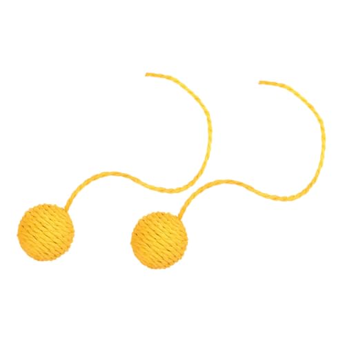 Yardwe 2 Stück Ersatzball für Katzenklettergerüst Katzenspielzeug Kratzball für Katzen Katzen-Spielzeugset Katzen Kratzbaum aus Sisal Klettergerüste für Katzen Papier Yellow Yardwe 2 Stück Ersatzball für Katzenklettergerüst Katzenspielzeug Kratzball für Katzen Katzen-Spielzeugset Katzen Kratzbaum aus Sisal Klettergerüste für Katzen Papier Yellow von Yardwe