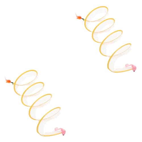 Yardwe 2St Faltbarer Katzentunnel katzenspielzeug Katze spielt Hauskatze Katzenkratzer Kätzchen Stahldraht Yardwe 2St Faltbarer Katzentunnel katzenspielzeug Katze spielt Hauskatze Katzenkratzer Kätzchen Stahldraht von Yardwe