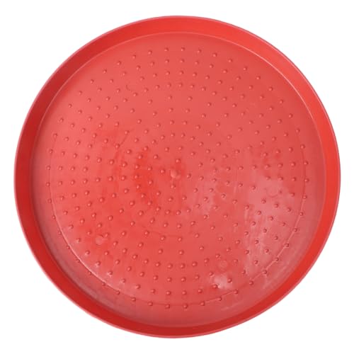 Yardwe 2 Stück Lebensmittel Container Futter Tablett Pads für Hühner Langlebiges Geschmacksneutrales Fütterungszubehör Geflügel Futterteller Leicht zu Reinigen und Transportieren von Yardwe