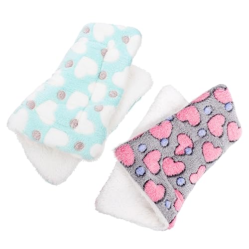 Yardwe Meerschweinchen Liner Heu Meerschweinchen Hamster Bunny Haustier Matte 2 Stücke Warme Nest Matte von Yardwe