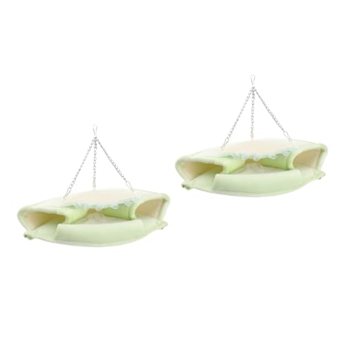 Yardwe 2 Stück Hamsterbettkissen Hamsterkäfig Hängematte Haustier Hängematte Haustier Hängebett Hamsterwiege Hamster Hängematte von Yardwe