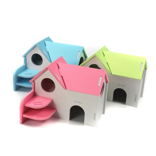 Yardwe 2 Stück Haustierhölzern Villa Hamsterkäfig Einstreu für Hamster Ratte Guinea PVC Hamsterhütte PVC Hamsterhaus zweistöckiges Hamsterhaus Bambus Blue Yardwe 2 Stück Haustierhölzern Villa Hamsterkäfig Einstreu für Hamster Ratte Guinea PVC Hamsterhütte PVC Hamsterhaus zweistöckiges Hamsterhaus Bambus Blue von Yardwe