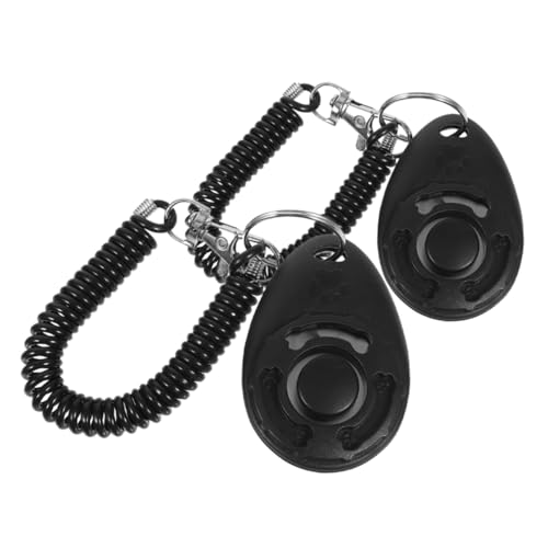 Yardwe 2 Stück Hundetrainings Clicker mit Handschlaufe Tragbarer Clicker für Laut für Verhaltenstraining für Hunderassen und Altersgruppen von Yardwe