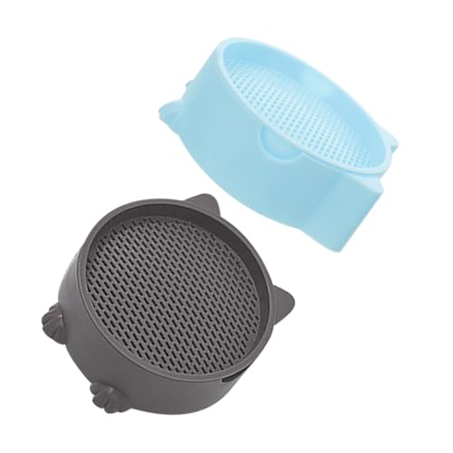 Yardwe 2 Stück Hydroponischer Katzengras Pflanztopf Plastikierte Anzuchtbox für Katzen mit Integriertem Spiel und Futterbehälter für Einfache Pflege Gesunde Wachstum von Katzengras von Yardwe