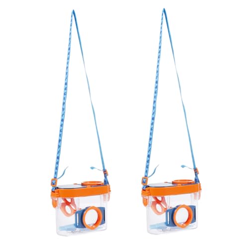 Yardwe 2 Stück Insektenbeobachtungsboxen mit Lanyard für Lupenbecher zur Erkundung von Käfern und Schmetterlingen Outdoor für Naturabenteuer Yardwe 2 Stück Insektenbeobachtungsboxen mit Lanyard für Lupenbecher zur Erkundung von Käfern und Schmetterlingen Outdoor für Naturabenteuer von Yardwe