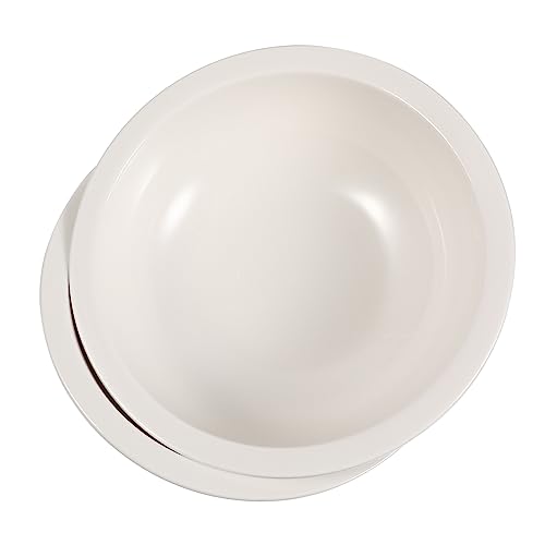 Yardwe 2 Stück Katze Reisschale Haustiernapf Haustierbedarf Haustier Wasser Schüssel erzogen pet Supplies pet Food Container Katze Hund Fressnapf Futterautomat für Haustiere Keramik Weiß von Yardwe