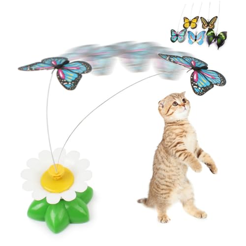Yardwe 2stücke Schmetterling Spielzeug Für Katzen Elektrisches Interaktives Katzenspielzeug Mit Rotierendem Design Katzen-schüttelspielzeug Für Training Und Spiel Farbe Zufällig Yardwe 2stücke Schmetterling Spielzeug Für Katzen Elektrisches Interaktives Katzenspielzeug Mit Rotierendem Design Katzen-schüttelspielzeug Für Training Und Spiel Farbe Zufällig von Yardwe