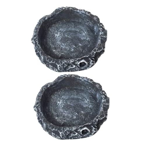 Yardwe 2 Stück Klettern Wasserfutterschale Wassernapf Reptilienwasser und Lebensmittelschale Futternapf für Haustiere Schlangenwasserschale Wassernapf für Bartagamen Kunstharz Yardwe 2 Stück Klettern Wasserfutterschale Wassernapf Reptilienwasser und Lebensmittelschale Futternapf für Haustiere Schlangenwasserschale Wassernapf für Bartagamen Kunstharz von Yardwe