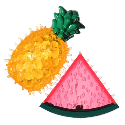Yardwe 2 Stück Kühlendes Hundespielzeug Fruchtform Interaktives Kauspielzeug aus Sicherem Langlebigem Material für Zahnpflege Yardwe 2 Stück Kühlendes Hundespielzeug Fruchtform Interaktives Kauspielzeug aus Sicherem Langlebigem Material für Zahnpflege von Yardwe