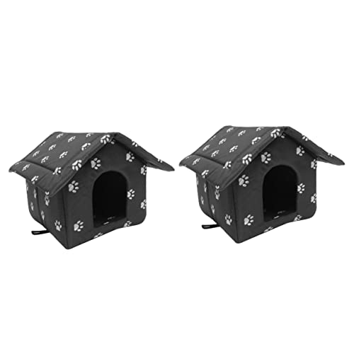 Yardwe 2 Stücke Outdoor Katze Häuser Wetterfeste Mehrzweck Shelter Für Katzen Hunde Kätzchen Yardwe 2 Stücke Outdoor Katze Häuser Wetterfeste Mehrzweck Shelter Für Katzen Hunde Kätzchen von Yardwe